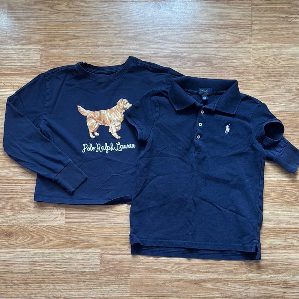 Polo by Ralph Lauren Kids Navy Shirts Bundle ✨ size M